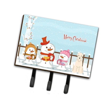 Carolines Treasures Merry Christmas Carolers Soft Coated Wheaten Terrier Leash or Key Holder BB2392TH68